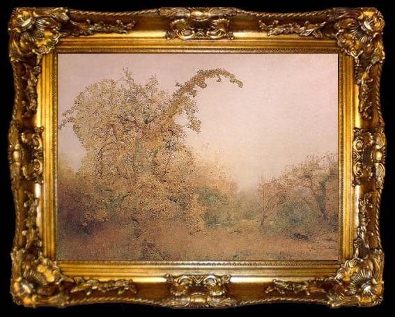 framed  John William North,ARA,RWS The Old Pear Tree (mk46), ta009-2